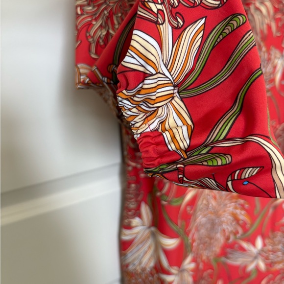 Jude Connally Orange and White Floral Dress - Picture 2 of 4